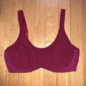 Lululemon Red Sports Bra Underwire 34D